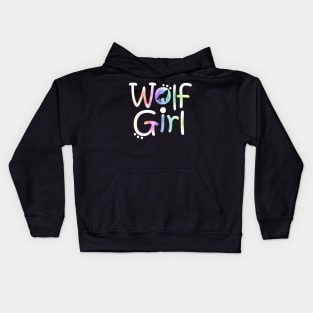 wolf girl Kids Hoodie